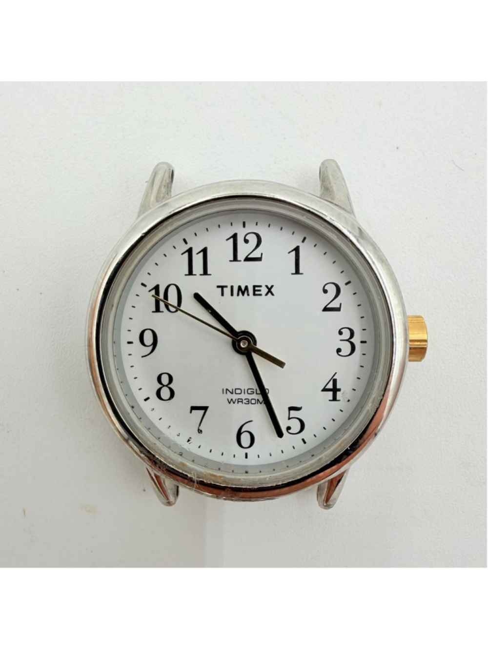 TIMEX T2P298 INDIGLO Quartz Watch Case Only WR30M 12mm Lug Untested